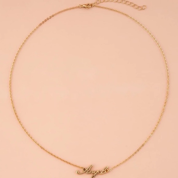 Golden Angel Charm Necklace - Picture 3 of 3